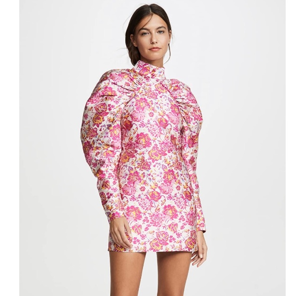 ROTATE Number 1 Dress Raspberry Rose Combo Size 36